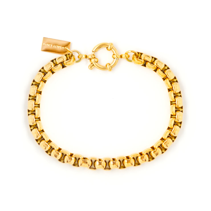 Chunky gold chain bracelet