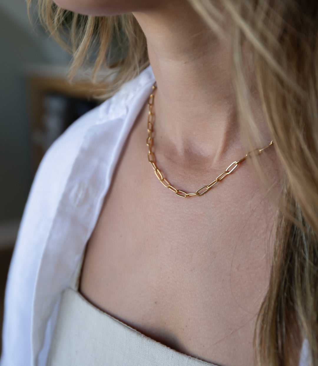 Paperclip Necklace ~ Water Resistant – SaltyCali