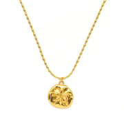 Sand Dollar Necklace Gold