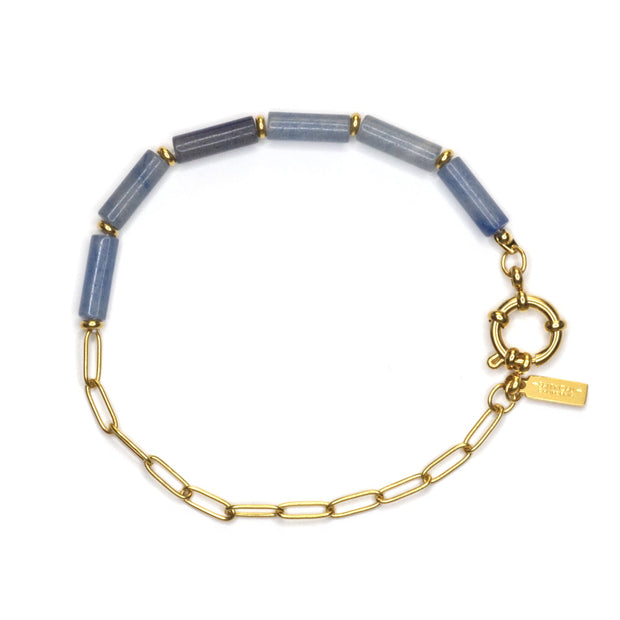 gold bracelet with beads