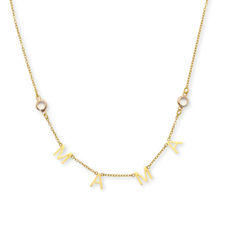 Bold Mama Letters Necklace