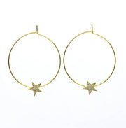 Solid Star Hoops ~ Salty Pendants