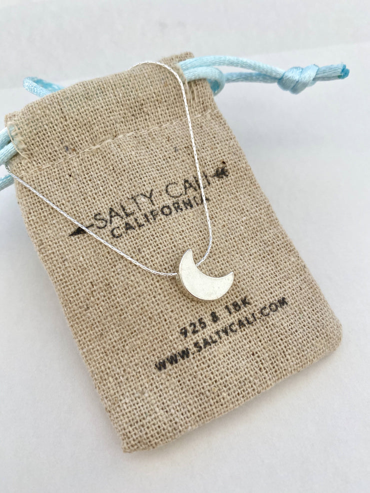 Solid Moon Necklace ~ Salty Pendants
