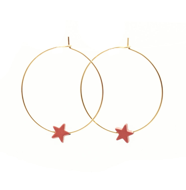 Stella Hoops ~ Salty Pendants