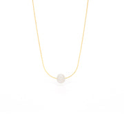 single freshwater pearl necklace gold
