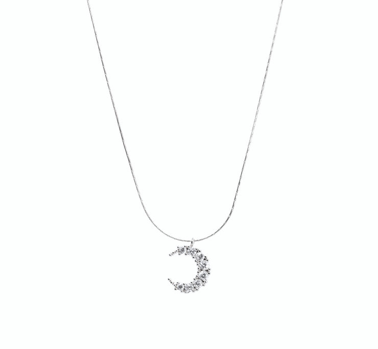 Moon charm necklace