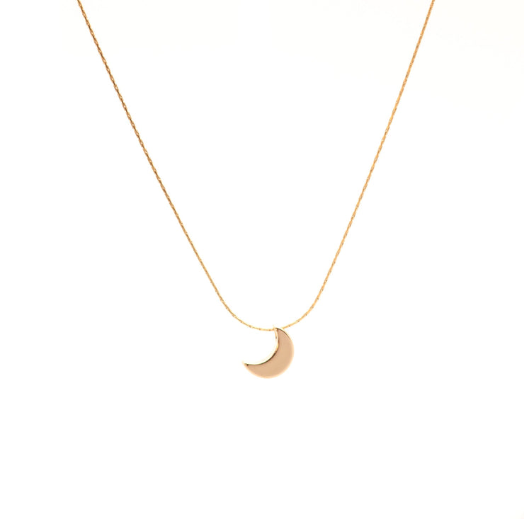 Solid Moon Necklace ~ Salty Pendants